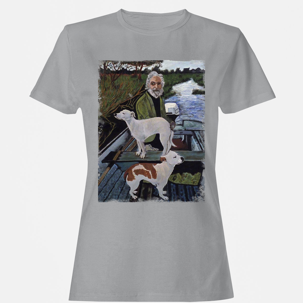 Women's T-Shirt - E66GA6WZ - Sport Grey - 15