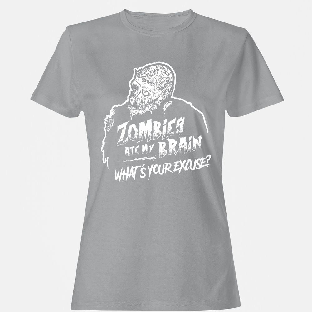 Zombies Ate My Brain - Sport Grey - 15