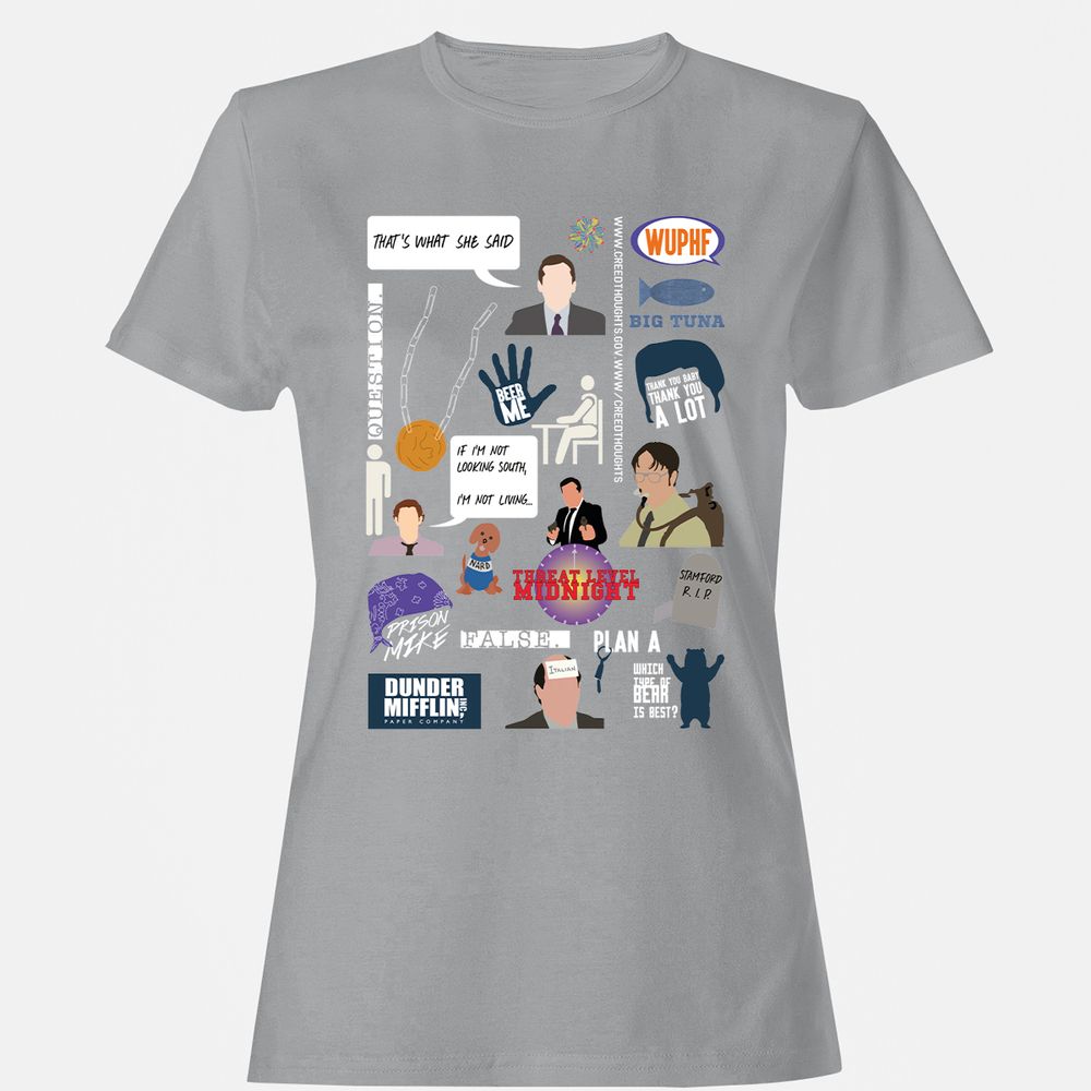 Women's T-Shirt - V92AYCAF - Sport Grey - 15