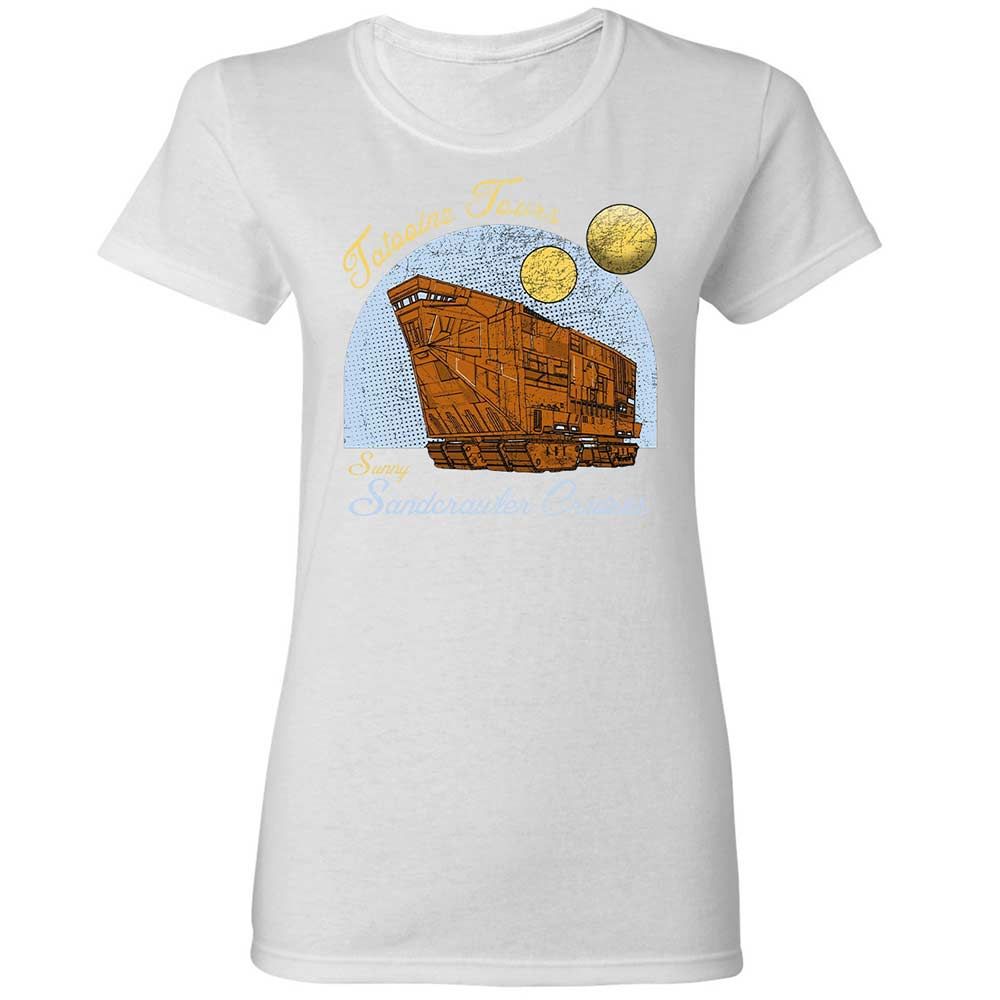 Women's T-Shirt - B8P81X5G - White - 15