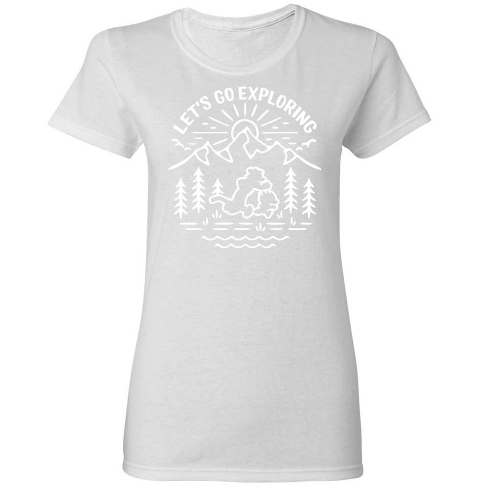 Women's T-Shirt - EU58BQQK - White - 15