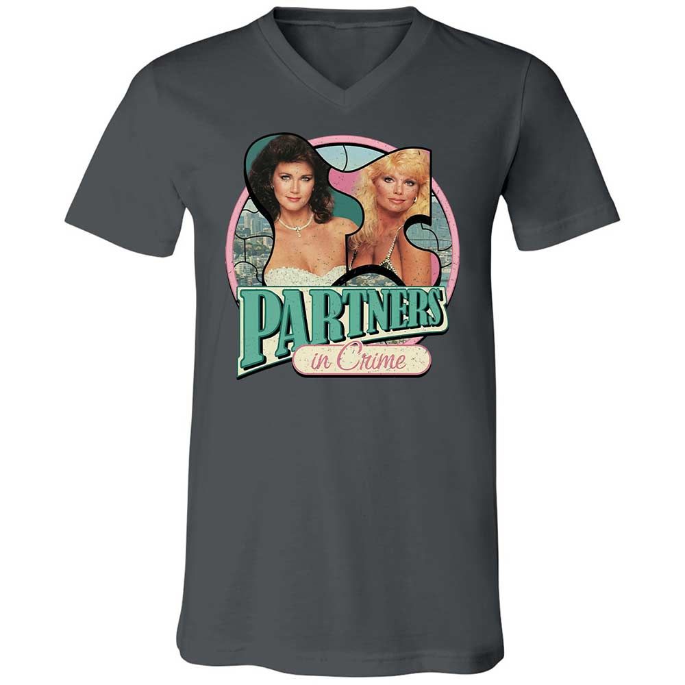 Unisex V-Neck T-Shirt - WBL6W3FH - Asphalt - 16
