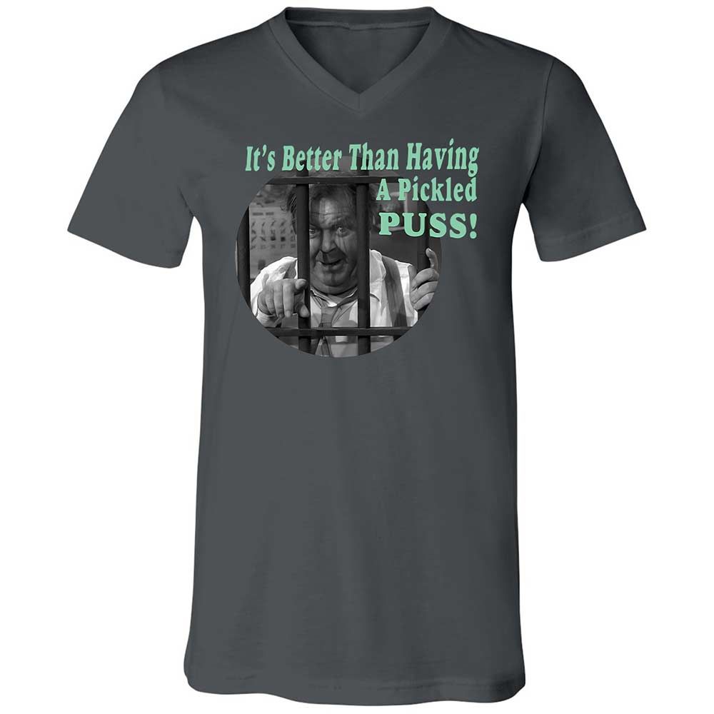 Unisex V-Neck T-Shirt - 4NK3H2BA - Asphalt - 16