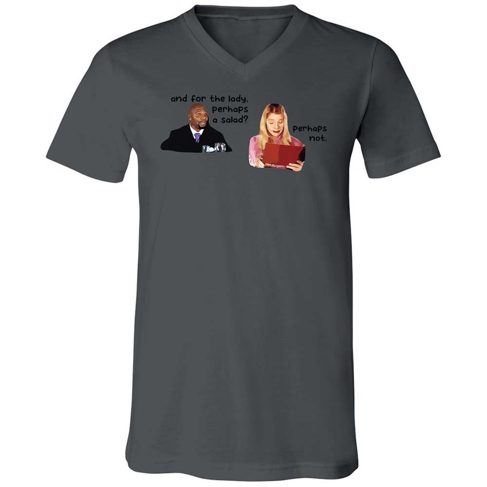 Unisex V-Neck T-Shirt - CBVWTR2Z - Asphalt - 16