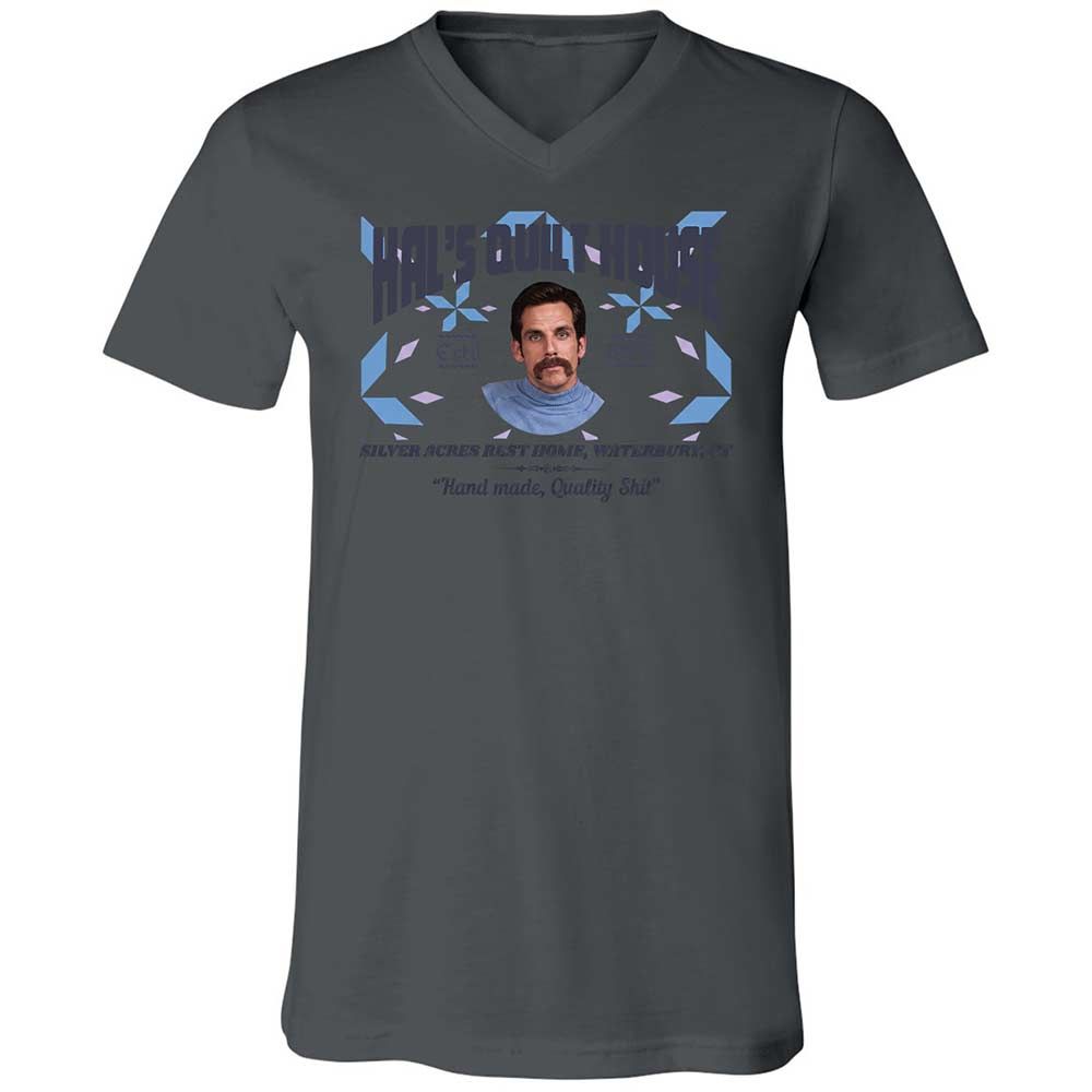 Unisex V-Neck T-Shirt - 36S9GH1R - Asphalt - 16