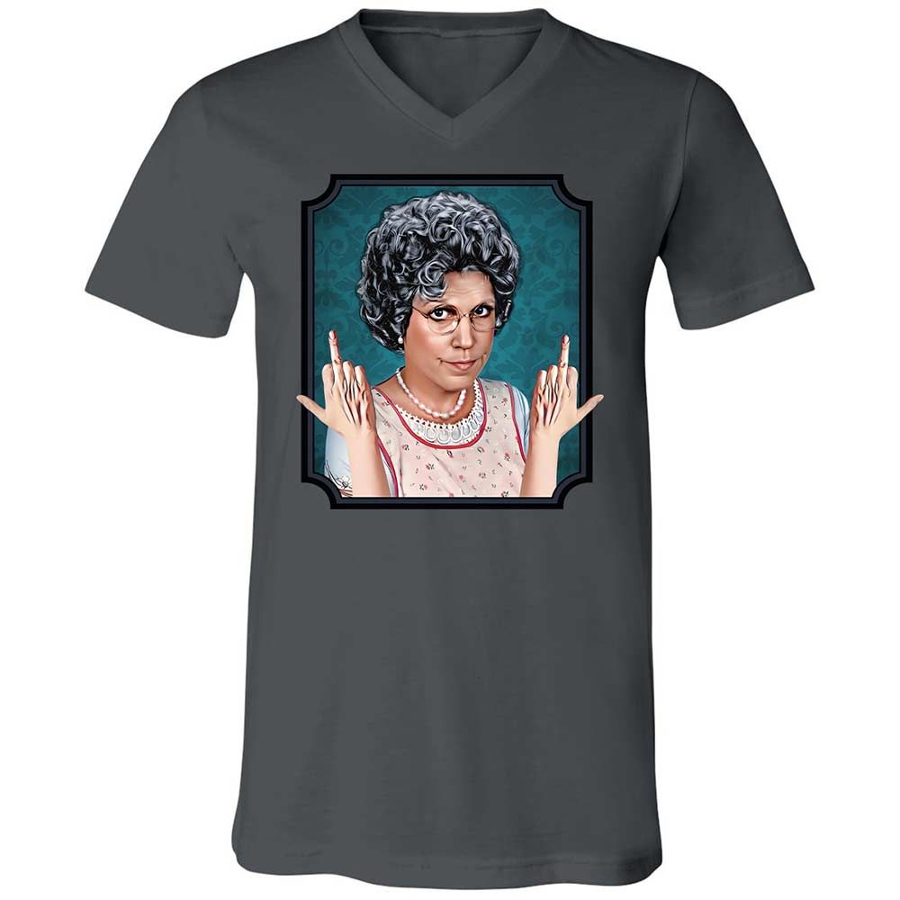 Unisex V-Neck T-Shirt - 16XTM261 - Asphalt - 16