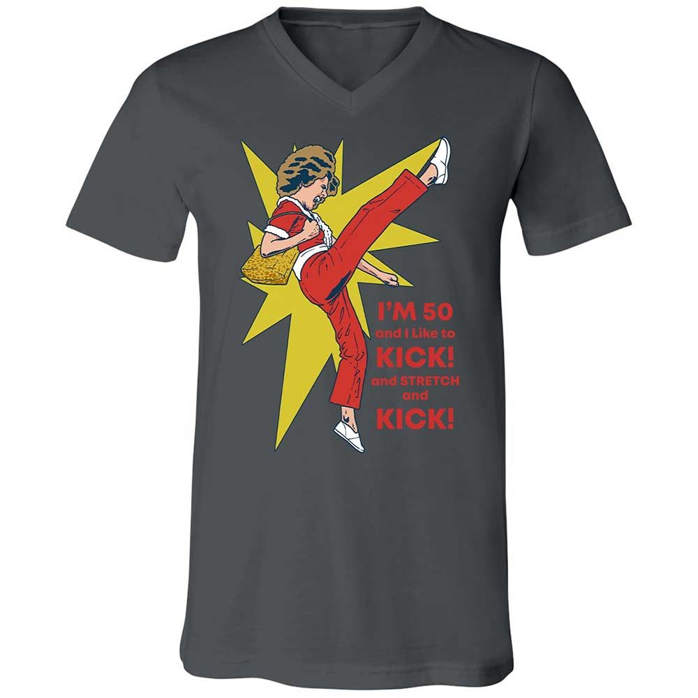Unisex V-Neck T-Shirt - 4TNNU7HN - Asphalt - 16