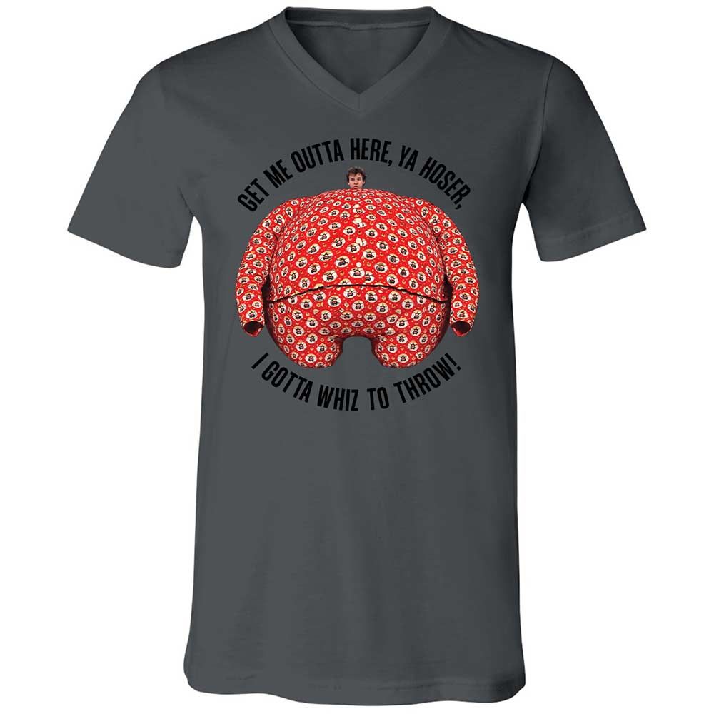 Unisex V-Neck T-Shirt - 2AYWSYSP - Asphalt - 16