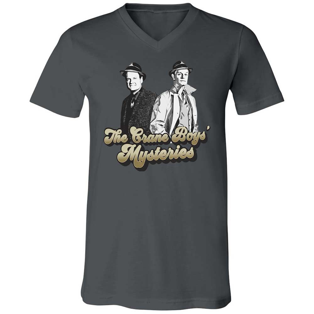 Unisex V-Neck T-Shirt - 35D6P8BD - Asphalt - 16