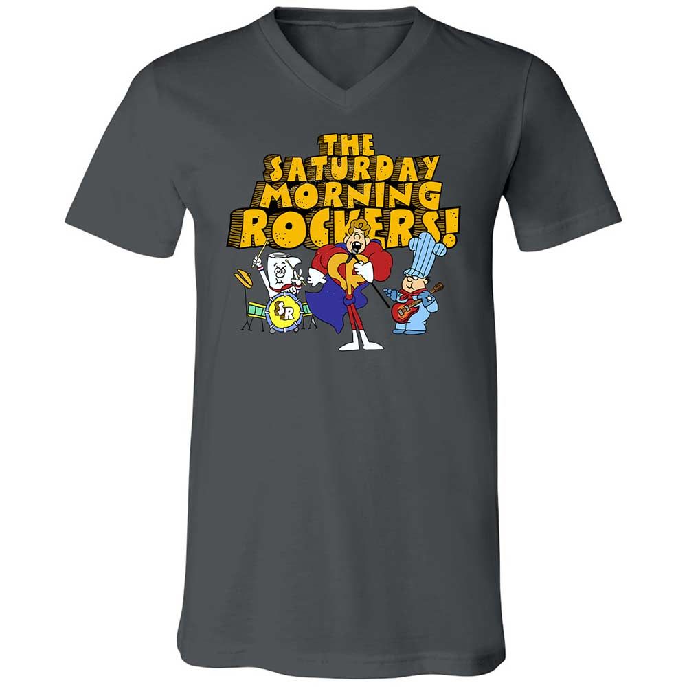 Unisex V-Neck T-Shirt - GB2ZY9D8 - Asphalt - 16