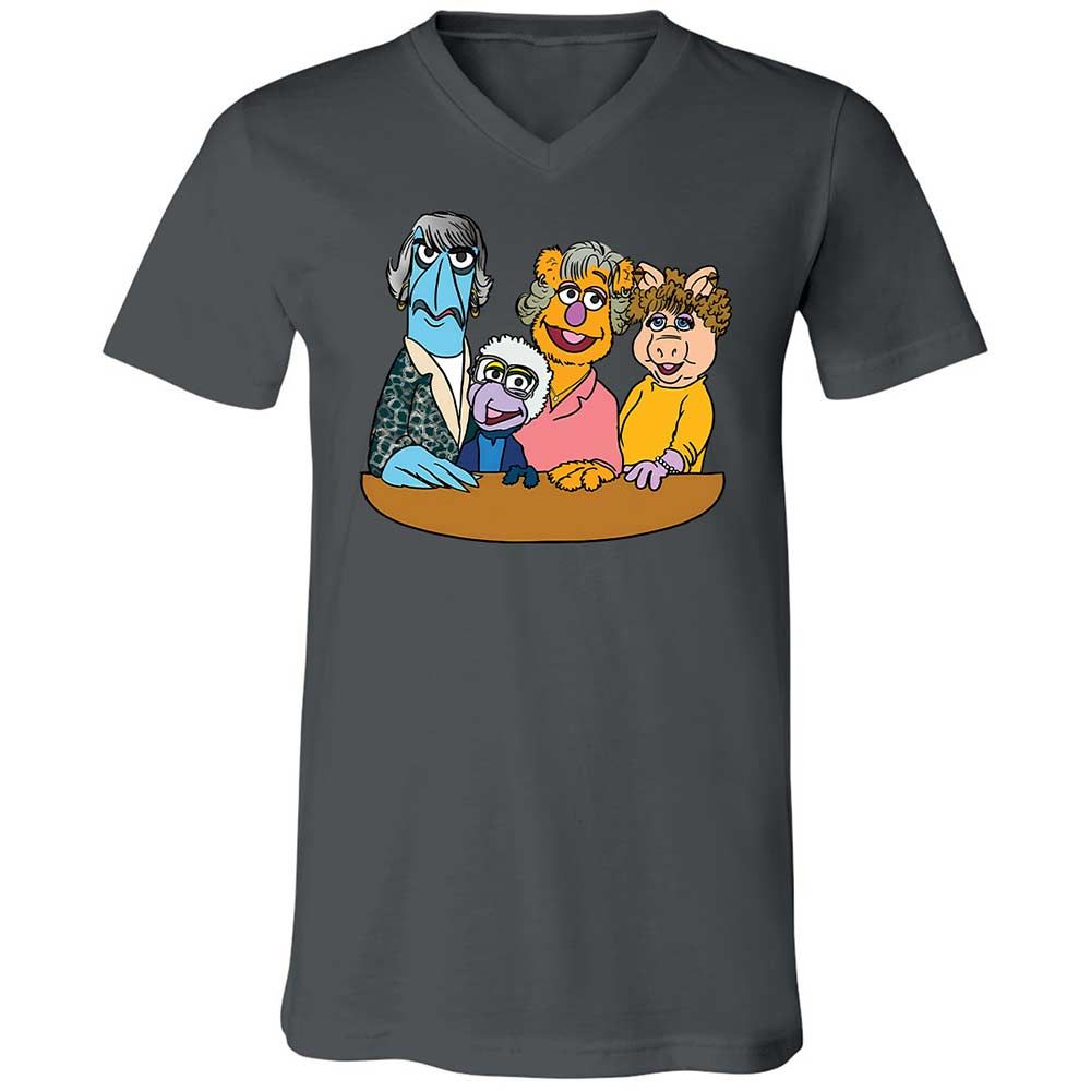 Unisex V-Neck T-Shirt - 8N91VZ57 - Asphalt - 16