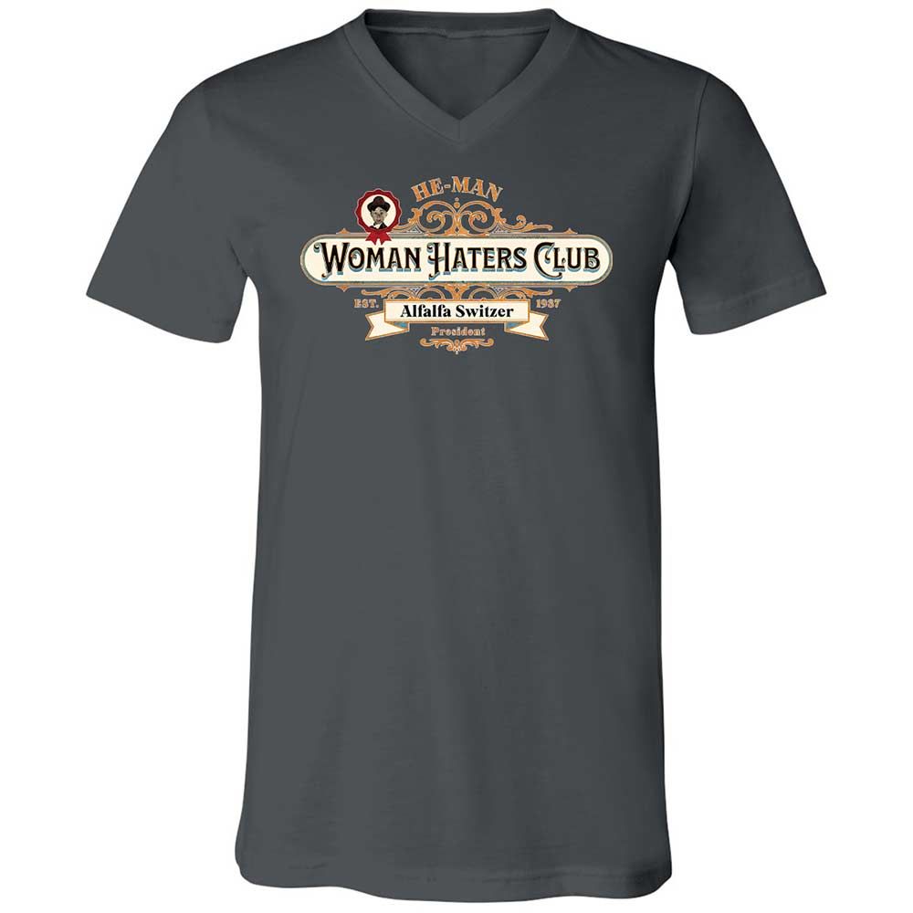 Unisex V-Neck T-Shirt - ZRWKEH1F - Asphalt - 16