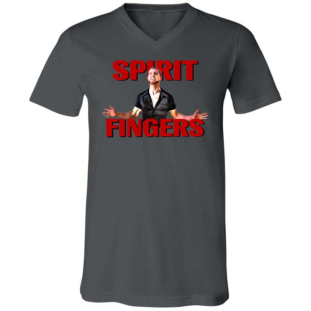 Unisex V-Neck T-Shirt - 4RKQZY3T - Asphalt - 16