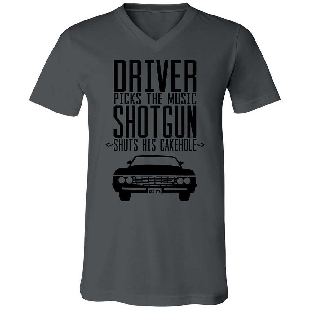 Unisex V-Neck T-Shirt - 83Y1225L - Asphalt - 16