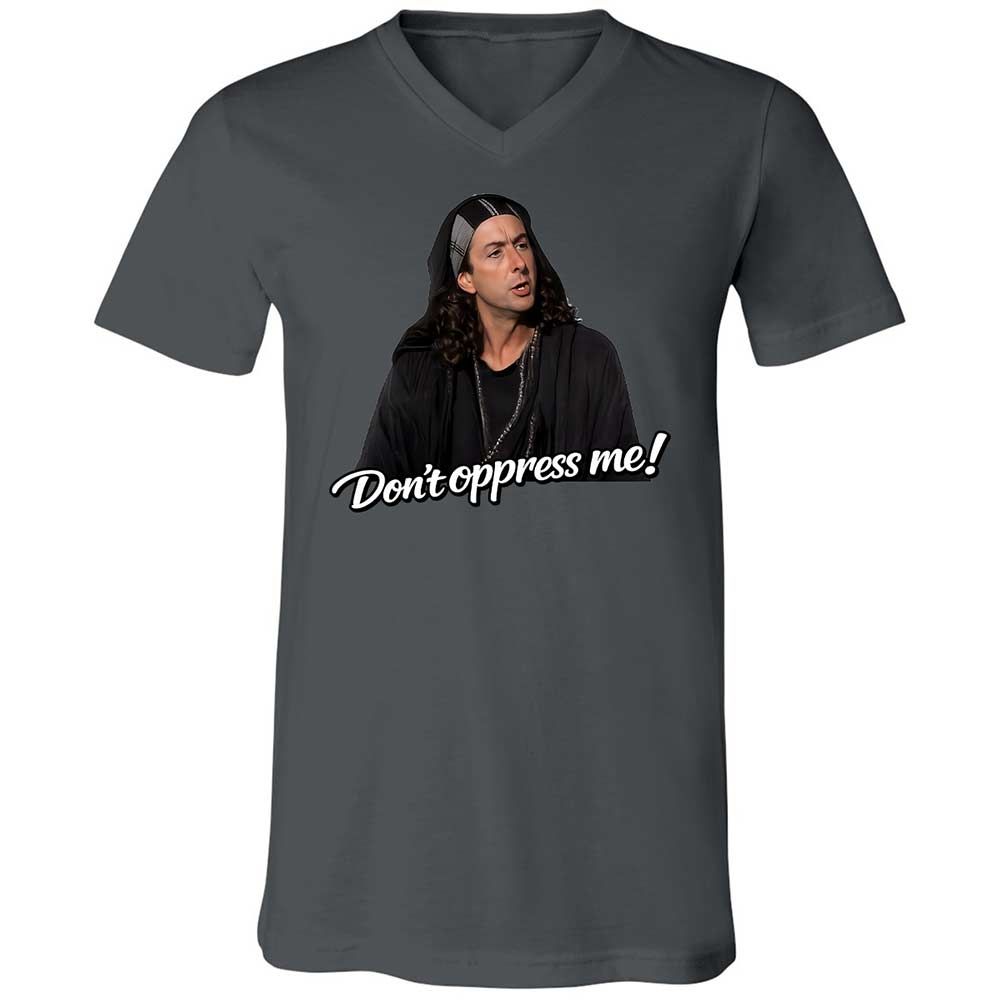 Unisex V-Neck T-Shirt - 6DBA2CCF - Asphalt - 16