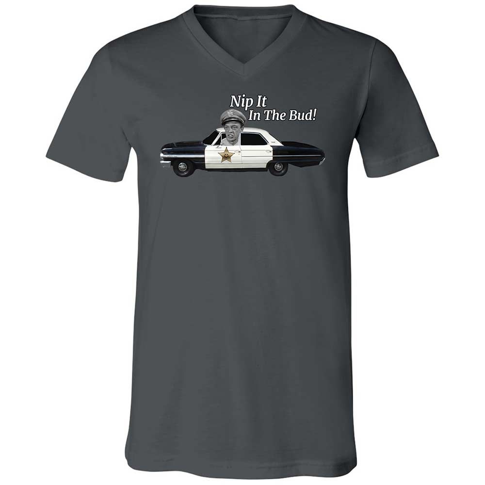 Unisex V-Neck T-Shirt - Z7DQBG1T - Asphalt - 16