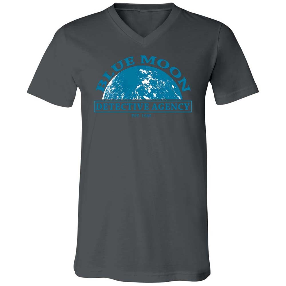 Unisex V-Neck T-Shirt - JHYTSBLG - Asphalt - 16
