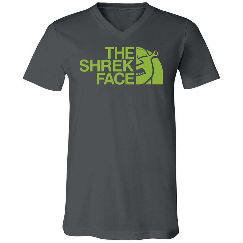 Unisex V-Neck T-Shirt - 4NDXKCHW - Asphalt - 16