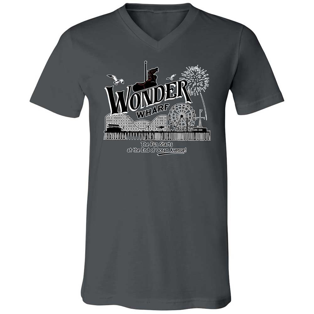 Unisex V-Neck T-Shirt - 9GY81CP5 - Asphalt - 16