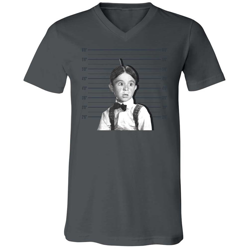 Unisex V-Neck T-Shirt - M89Y22R8 - Asphalt - 16