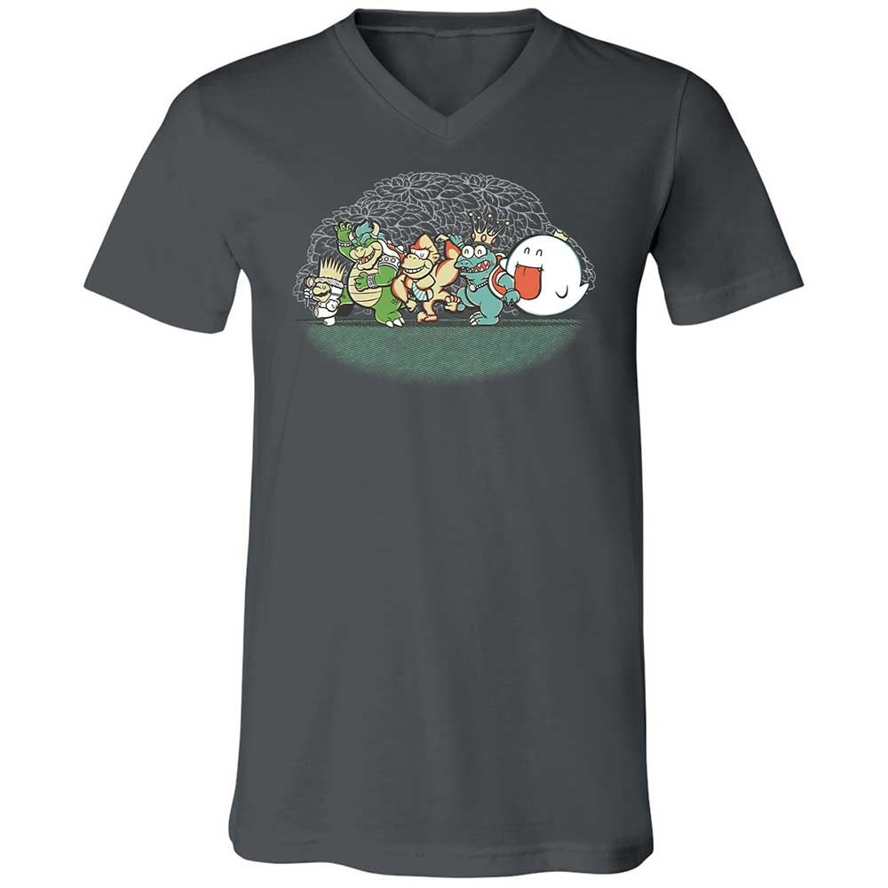 Unisex V-Neck T-Shirt - 4QJGUB1S - Asphalt - 16