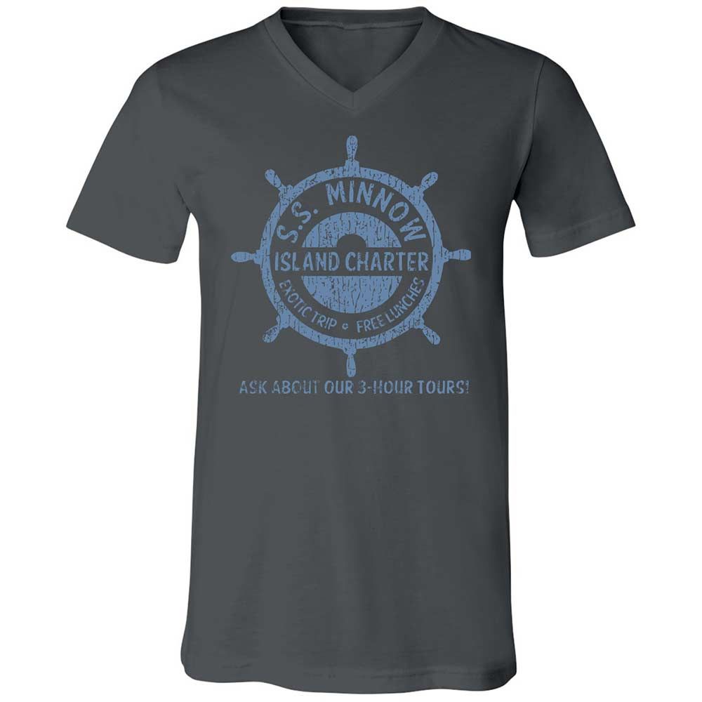 Unisex V-Neck T-Shirt - AH8PNLJ1 - Asphalt - 16