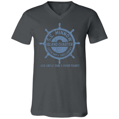 Unisex V-Neck T-Shirt - AH8PNLJ1 - Asphalt - 16