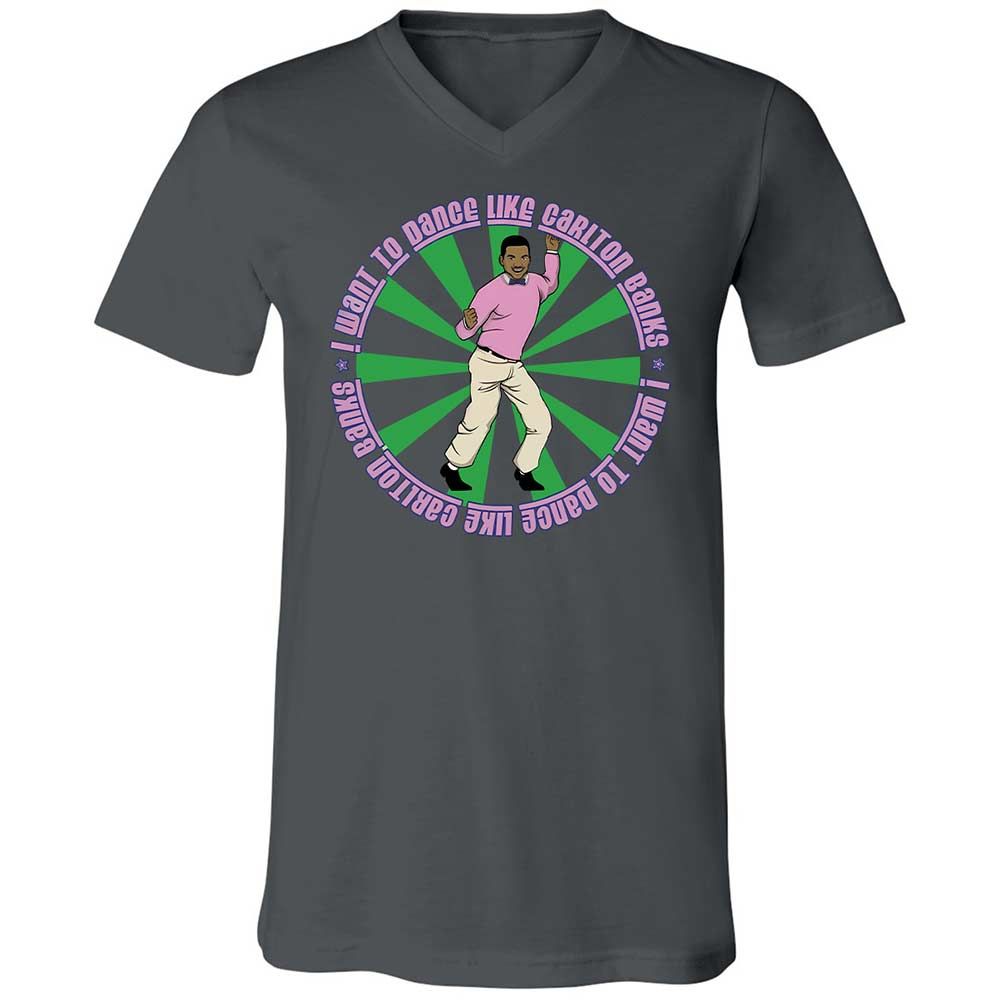 Unisex V-Neck T-Shirt - 6DALRHGL - Asphalt - 16