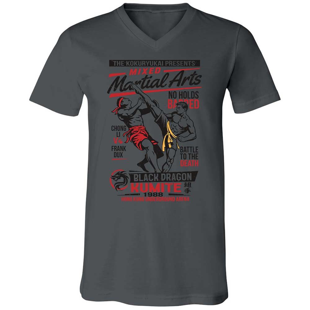 Unisex V-Neck T-Shirt - NRA1TA23 - Asphalt - 16