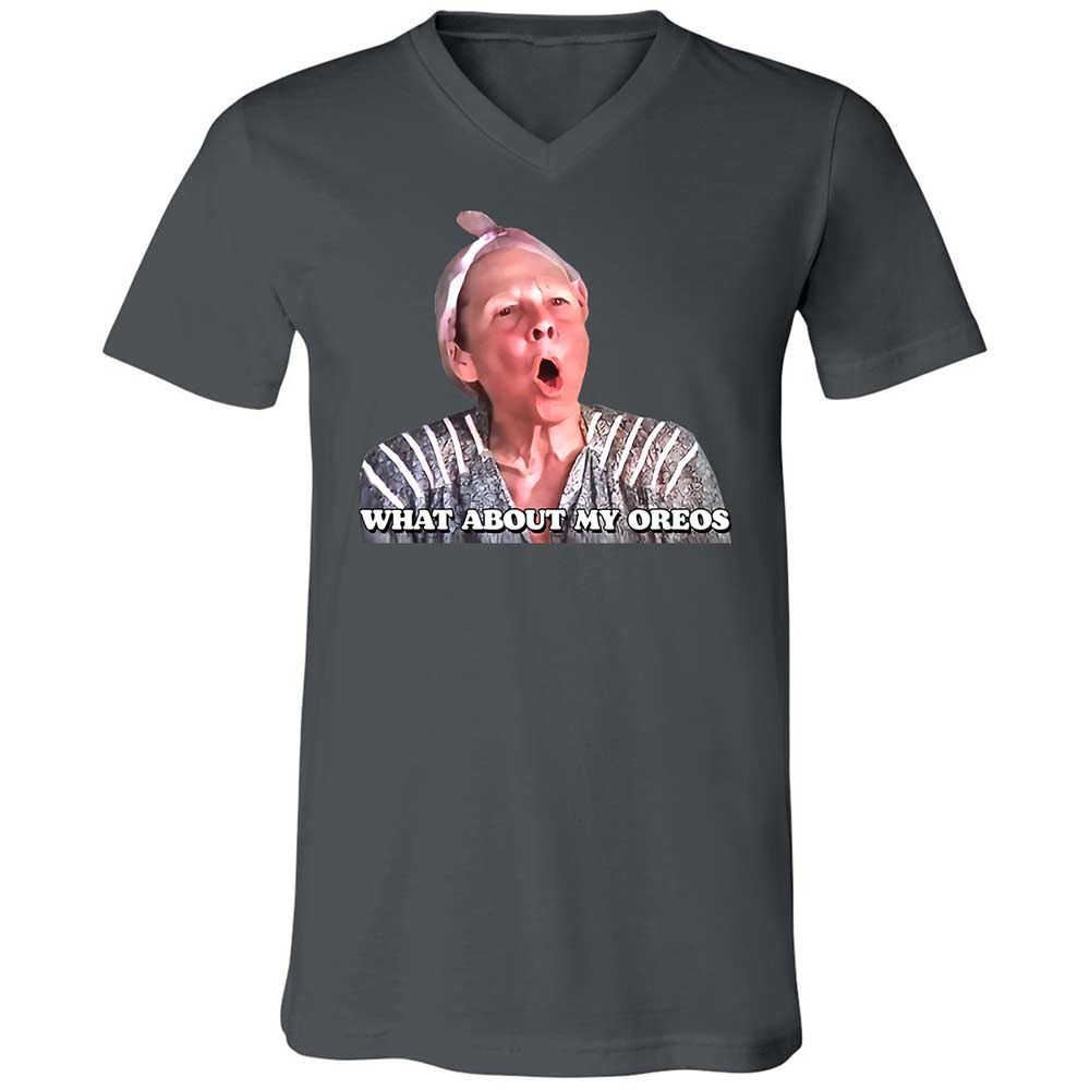 Unisex V-Neck T-Shirt - L5KUWDVC - Asphalt - 16