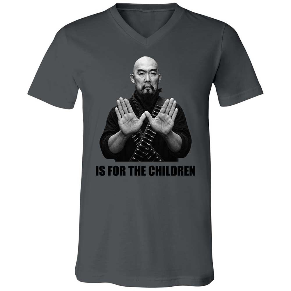 Unisex V-Neck T-Shirt - 3CB48MJ4 - Asphalt - 16