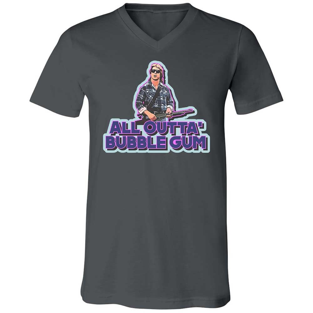 Unisex V-Neck T-Shirt - 2SQ2ZALE - Asphalt - 16