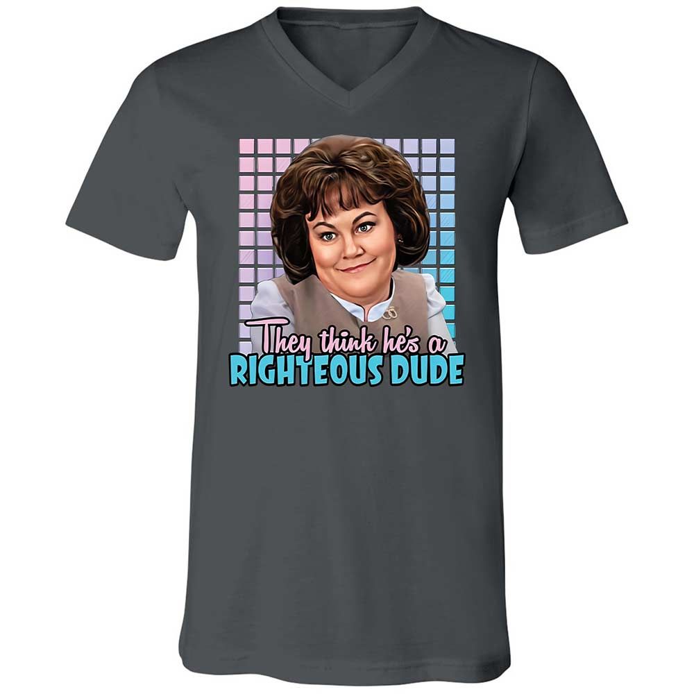 Unisex V-Neck T-Shirt - DX53F49G - Asphalt - 16
