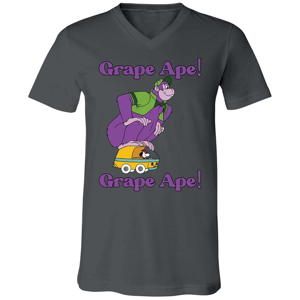 Unisex V-Neck T-Shirt - K4ML1NTP - Asphalt - 16