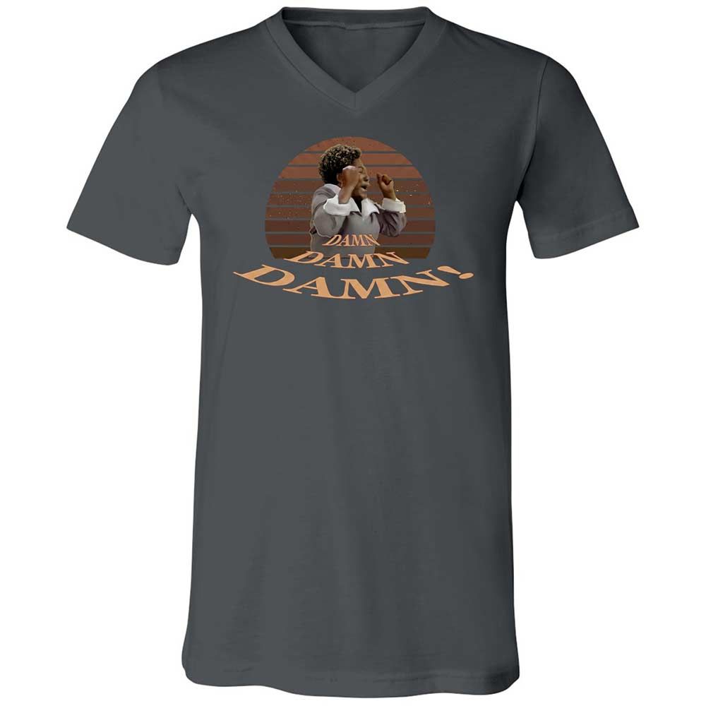 Unisex V-Neck T-Shirt - WFFFZ6DF - Asphalt - 16