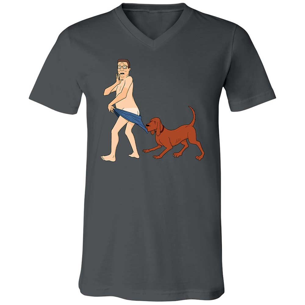 Unisex V-Neck T-Shirt - 4M2FP7QQ - Asphalt - 16