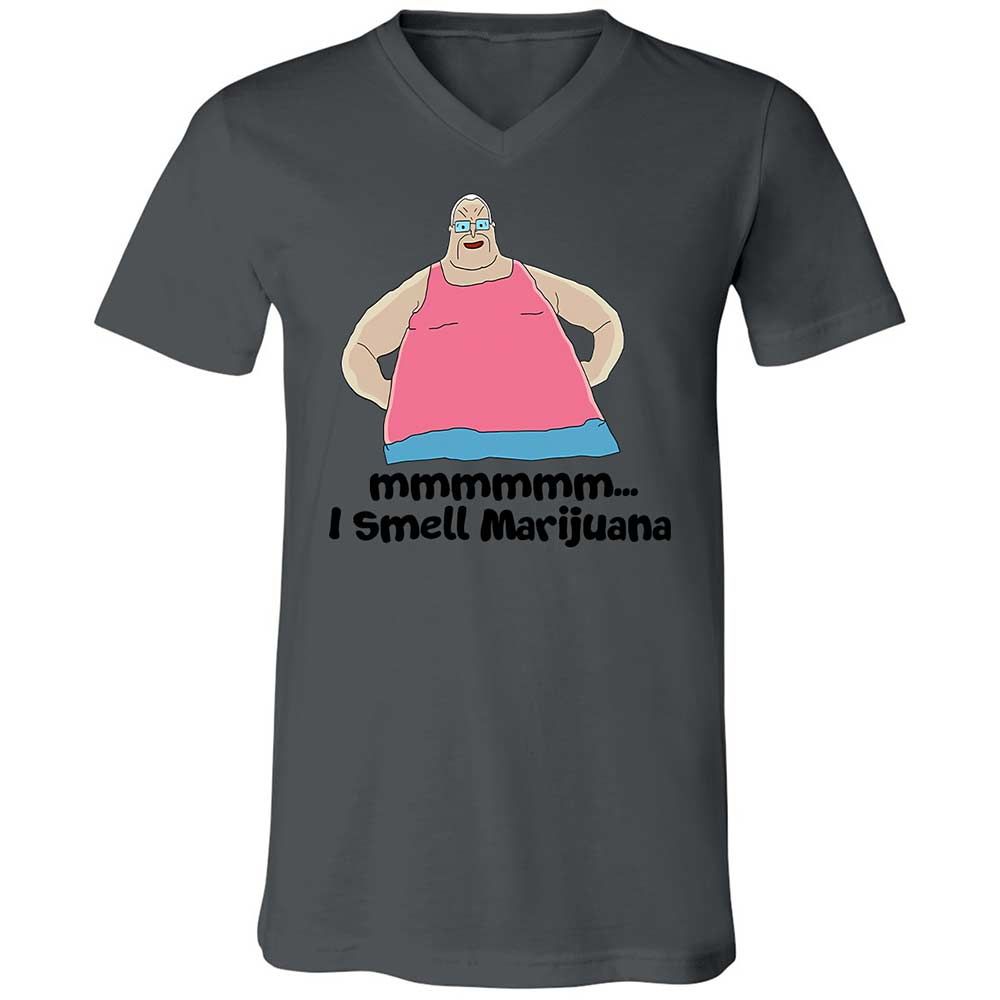 Unisex V-Neck T-Shirt - D3FQMEXJ - Asphalt - 16