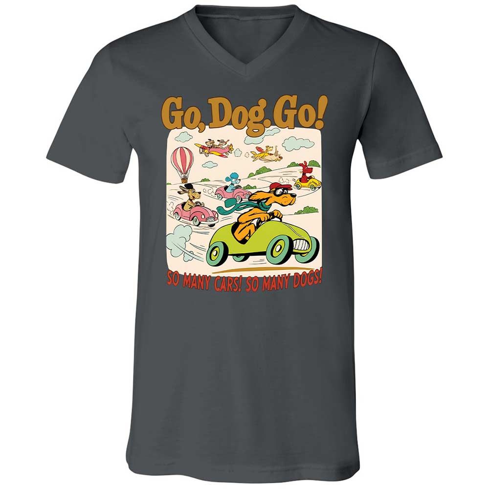 Unisex V-Neck T-Shirt - 1YXVMM7J - Asphalt - 16