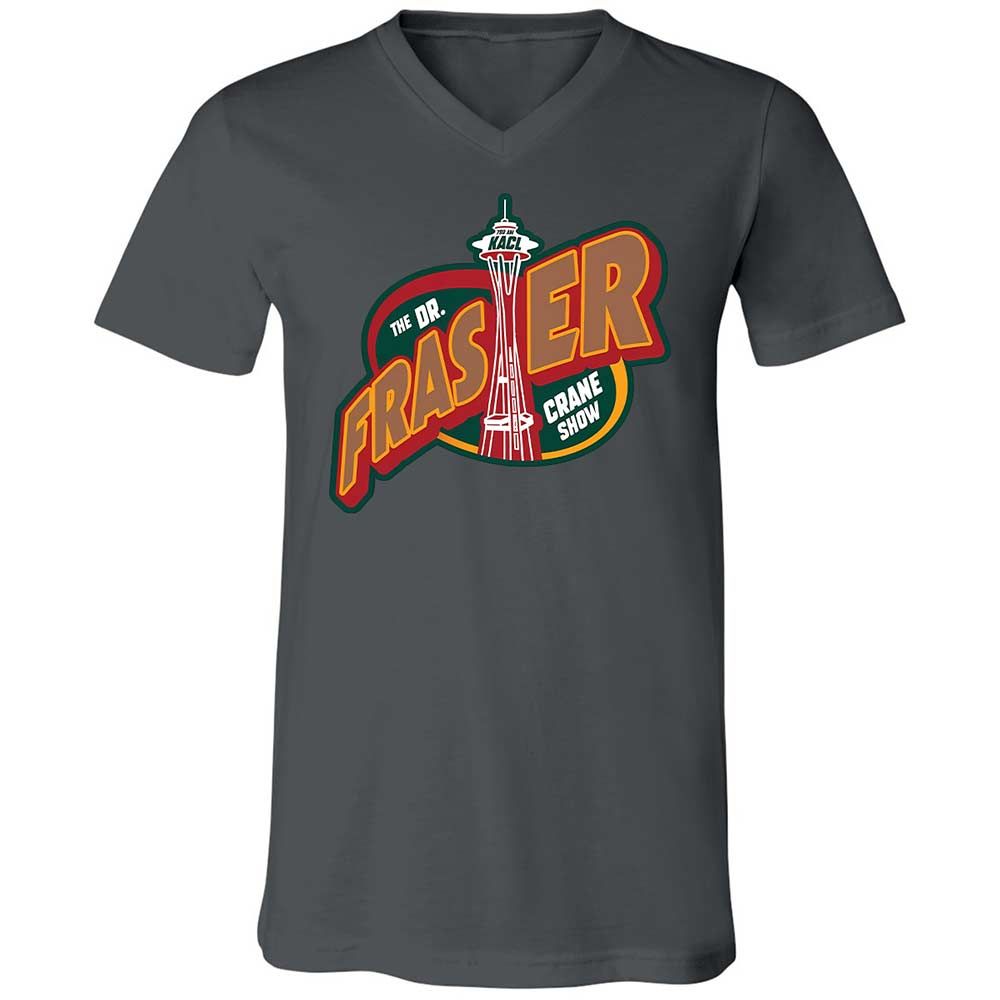 Unisex V-Neck T-Shirt - MYVCWDTS - Asphalt - 16