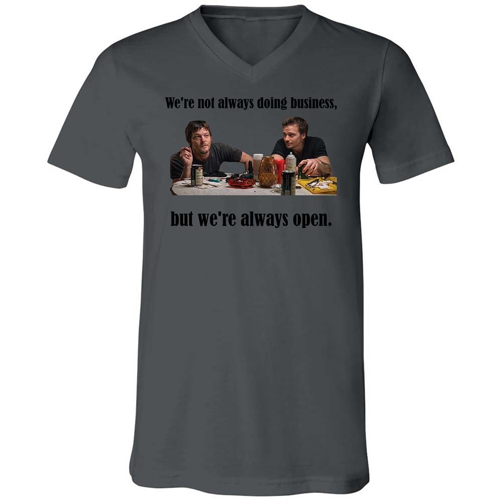 Unisex V-Neck T-Shirt - TV2ACB27 - Asphalt - 16