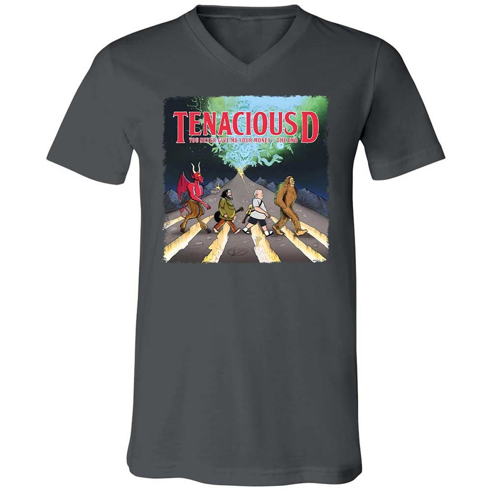 Unisex V-Neck T-Shirt - WTB8PQE3 - Asphalt - 16