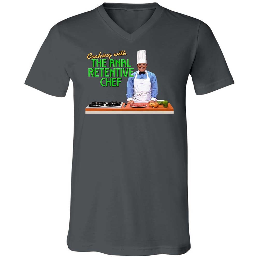 Unisex V-Neck T-Shirt - M6QQ6ZHC - Asphalt - 16