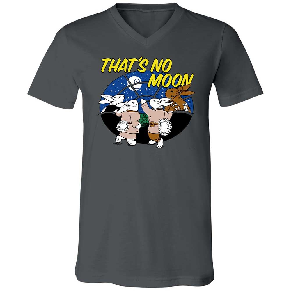 Unisex V-Neck T-Shirt - White - Asphalt - 16