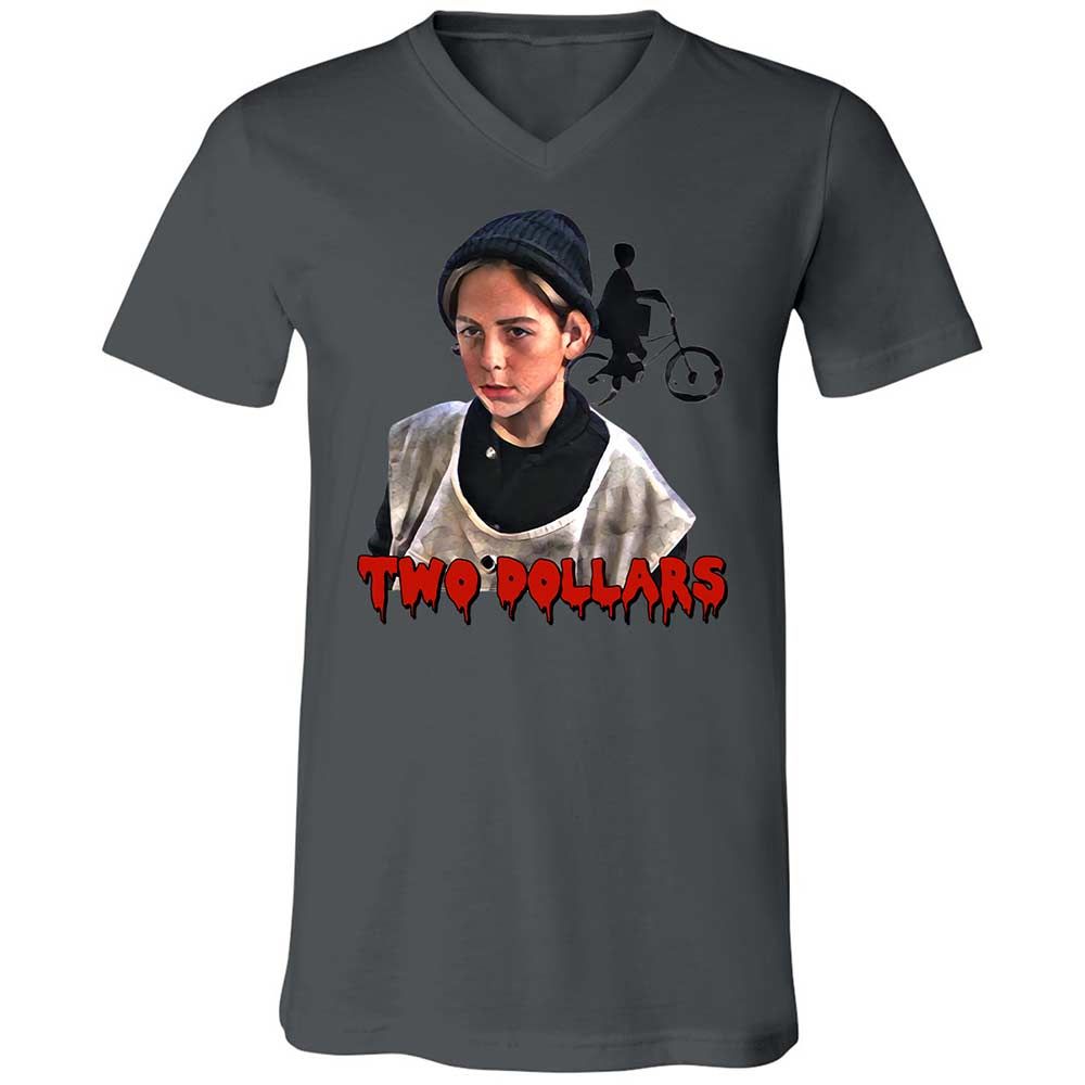 Unisex V-Neck T-Shirt - Z2UPECGS - Asphalt - 16