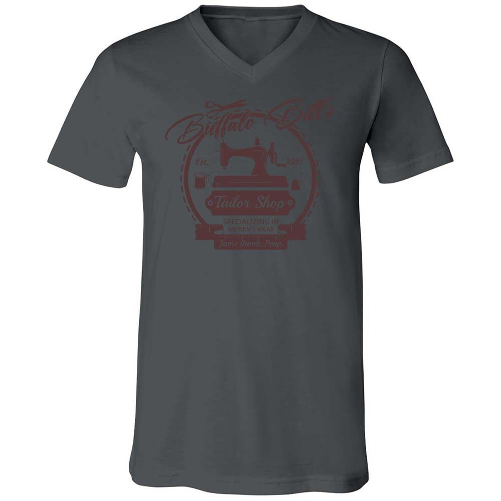 Unisex V-Neck T-Shirt - 7J74FXUU - Asphalt - 16