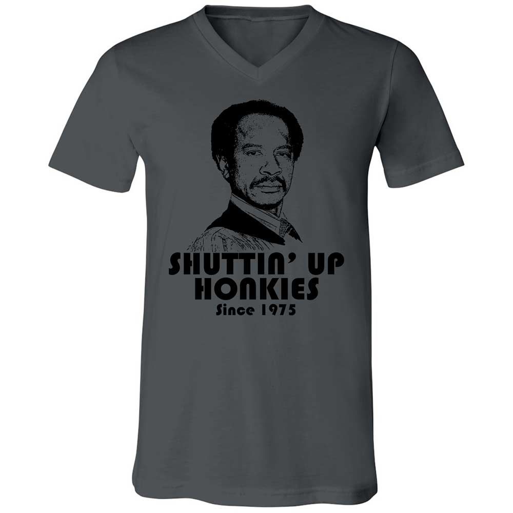 Unisex V-Neck T-Shirt - 3W5CUR5W - Asphalt - 16