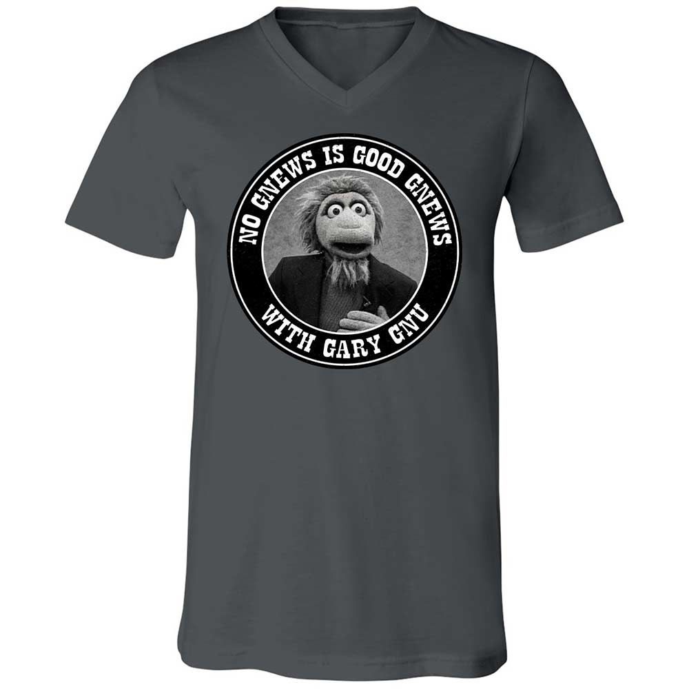 Unisex V-Neck T-Shirt - 2V7PJS9D - Asphalt - 16