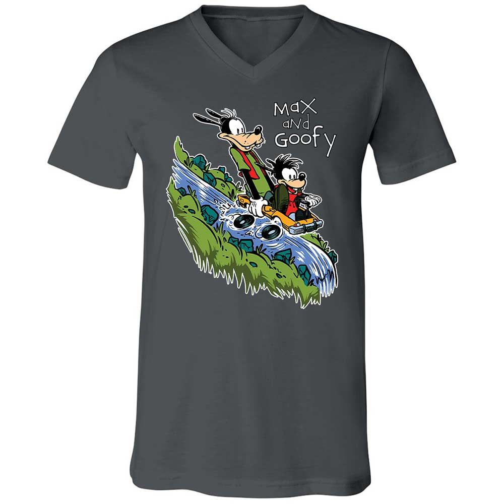 Unisex V-Neck T-Shirt - 6G9PMVRY - Asphalt - 16