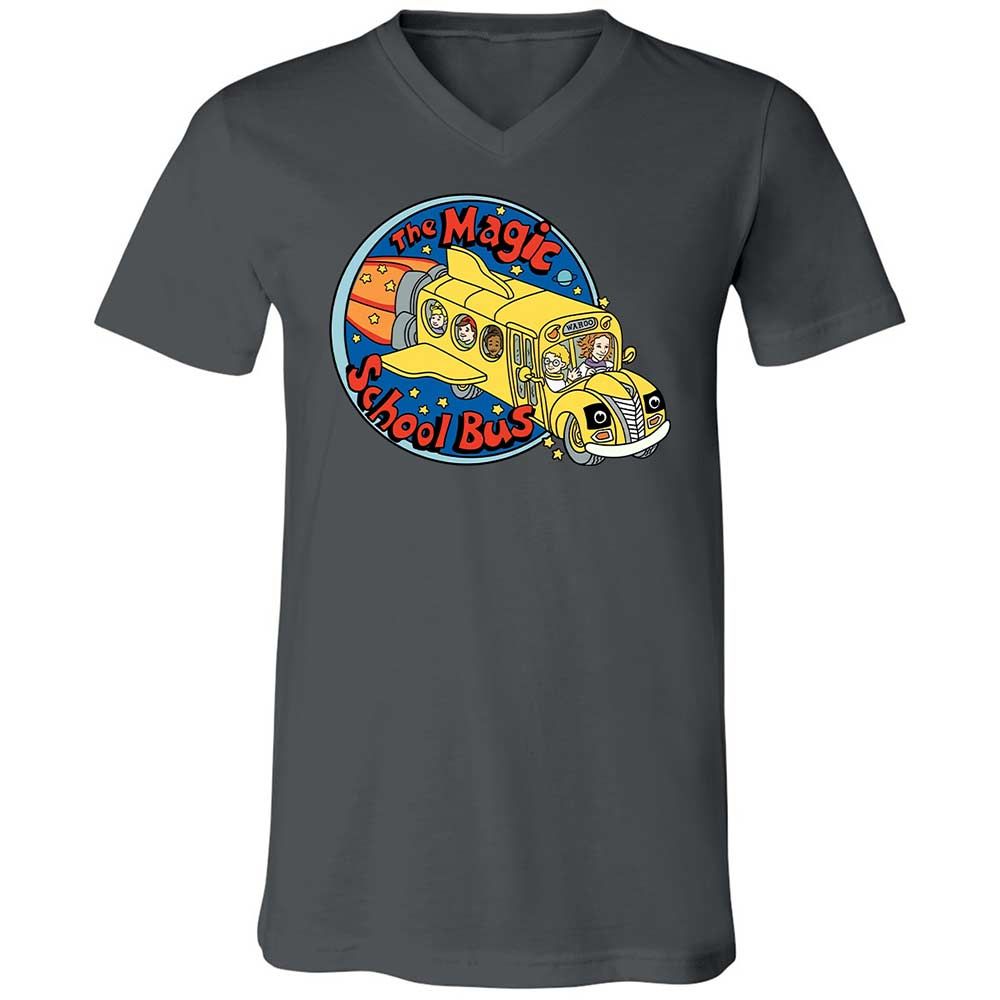 Unisex V-Neck T-Shirt - 7WT8Y391 - Asphalt - 16