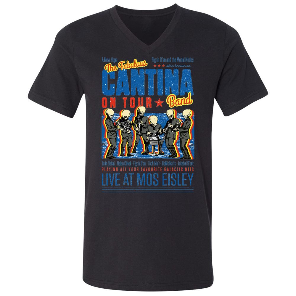 Unisex V-Neck T-Shirt - C775UAHA - Black - 16